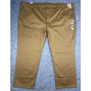 Levis 541 NWT Athletic Taper Men 56x30 Brown Stretch Solid Modern Jeans Khakis